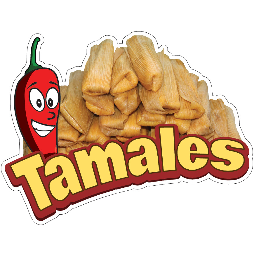 Tamales Decal Concession Stand Food Truck Sticker