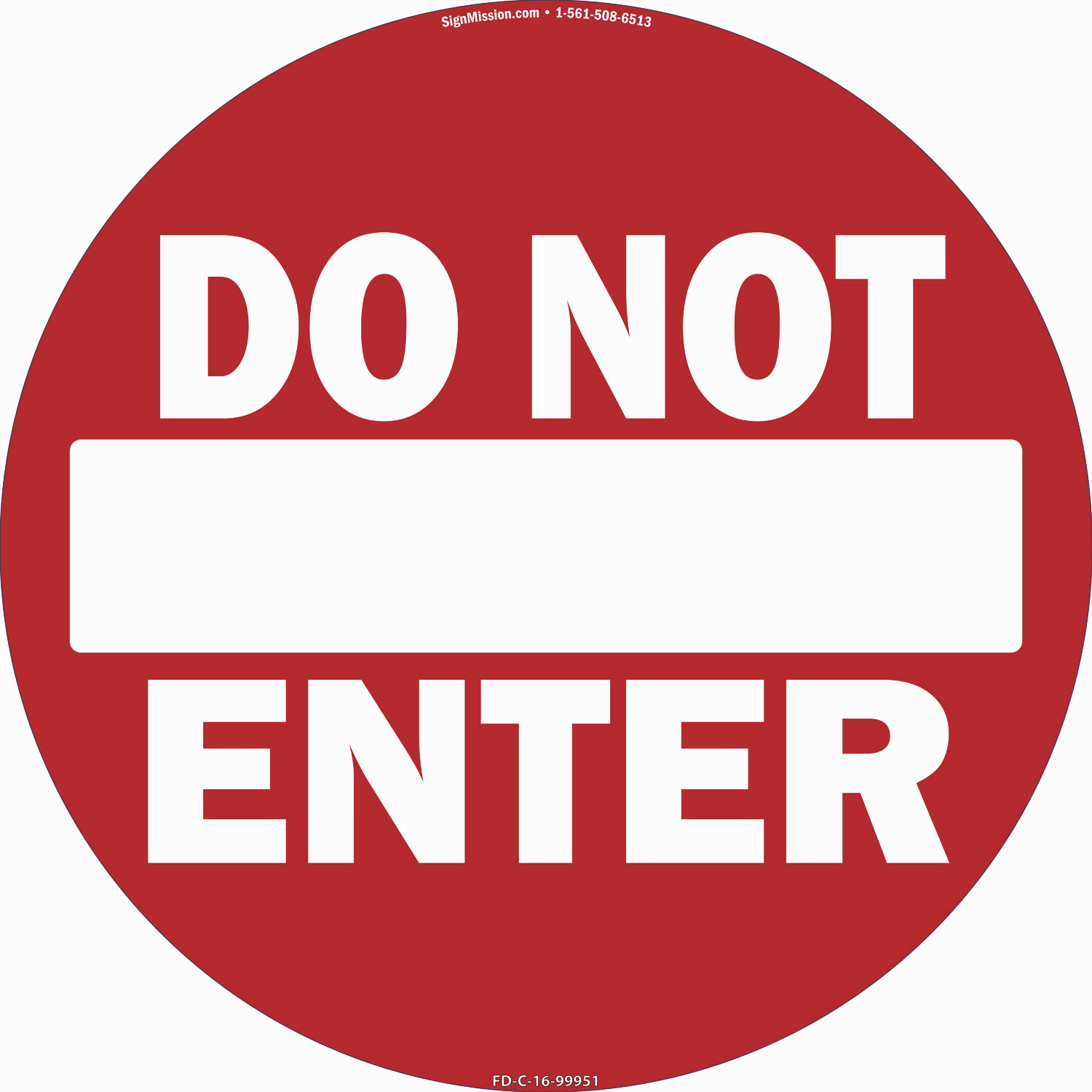 Do Not Enter 16″ Non-Slip Floor Marker |�Made in The USA