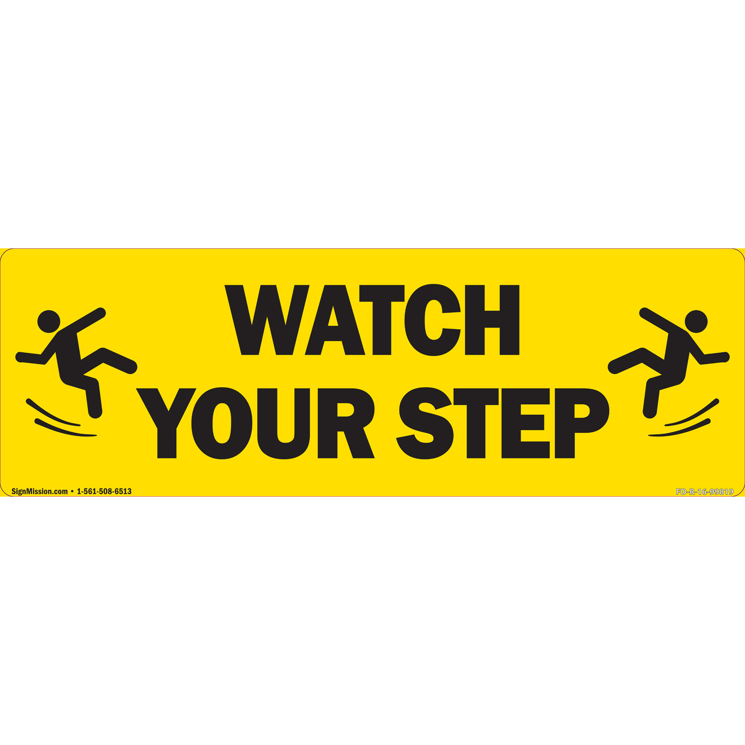 Watch Your Step 18″ Non-Slip Floor Marker |�Made in The USA