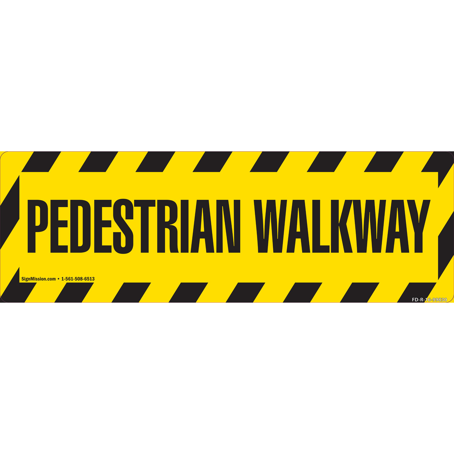 Pedestrian Walkway 18″ Non-Slip Floor Marker |�Made in The USA