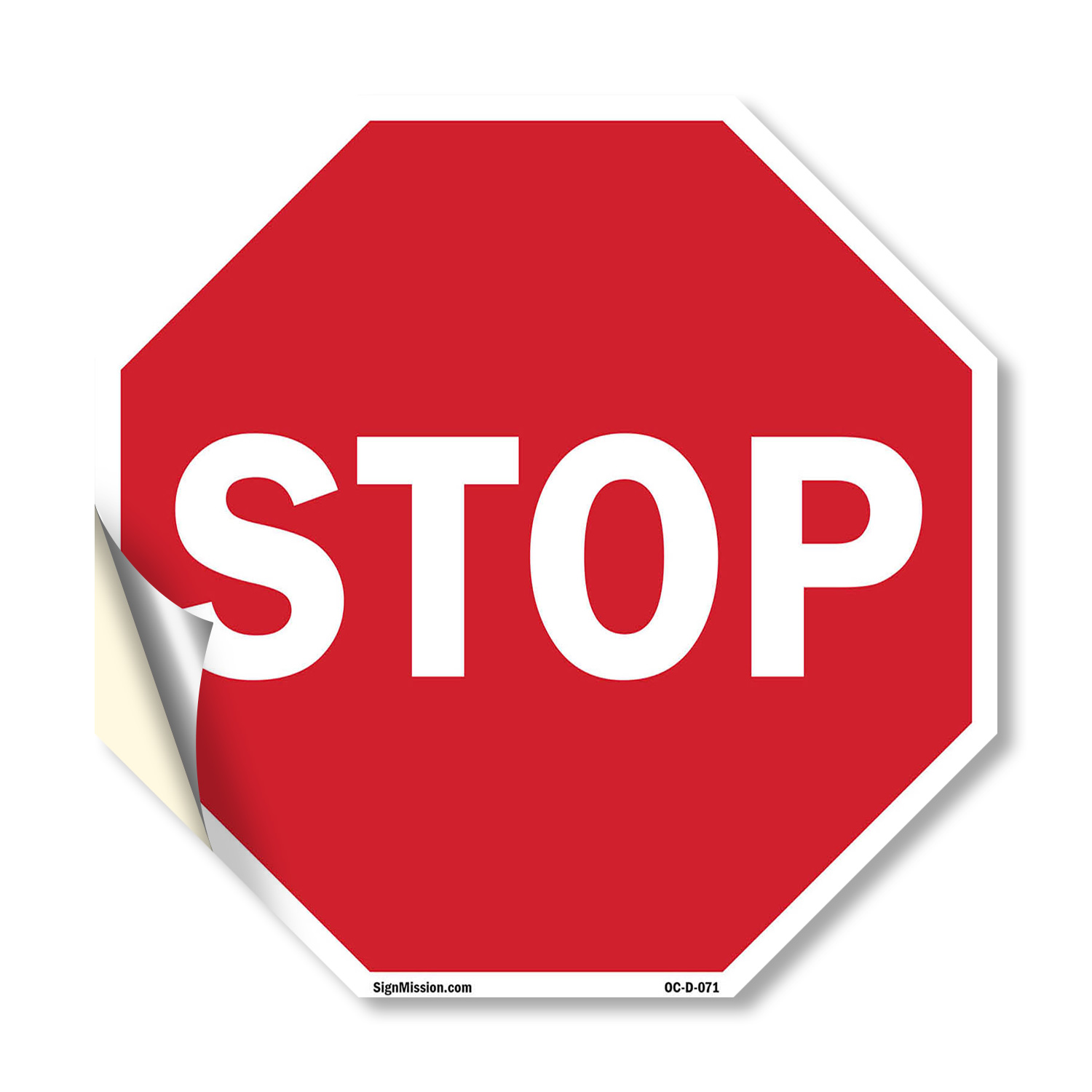 Stop Octagon Sign Weather Resistant UV Protected for Workplace Made in the USA