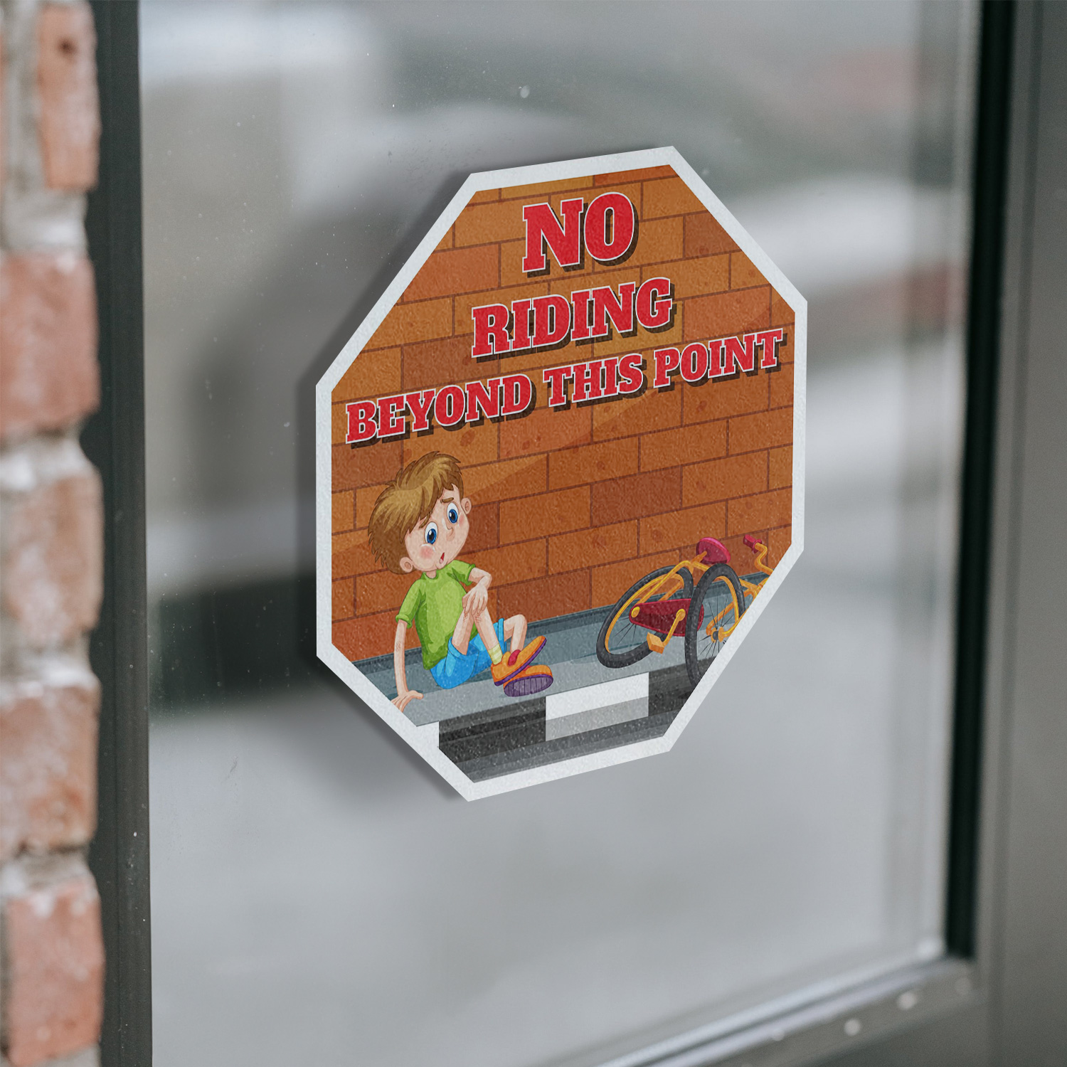 No Riding Beyond This Point Octagon Sign Weather Resistant Made in the USA - Picture 4 of 64