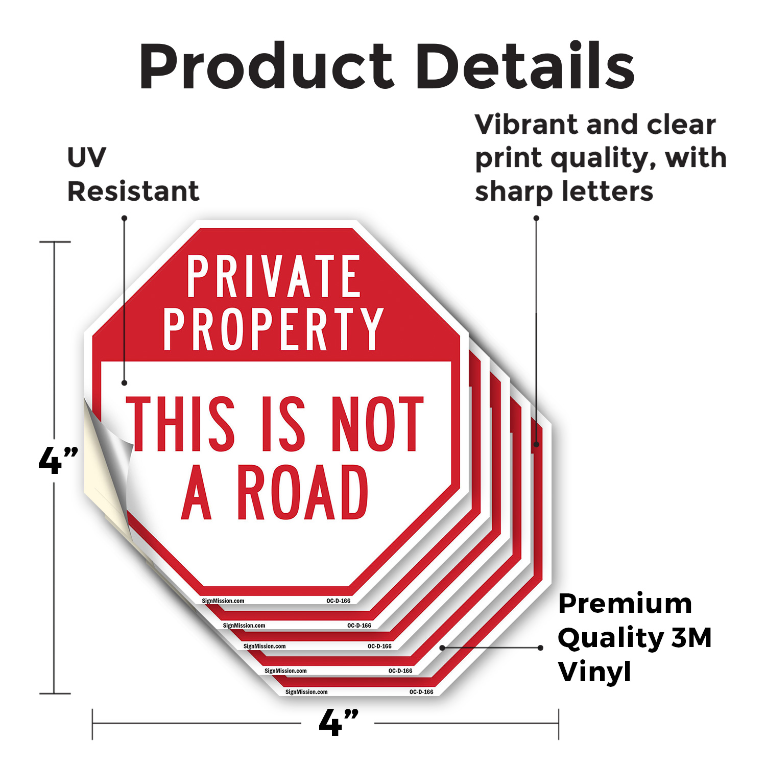 Private Property This Is Not a Ro Octagon Sign Weather Resistant Made in the USA - Picture 23 of 64
