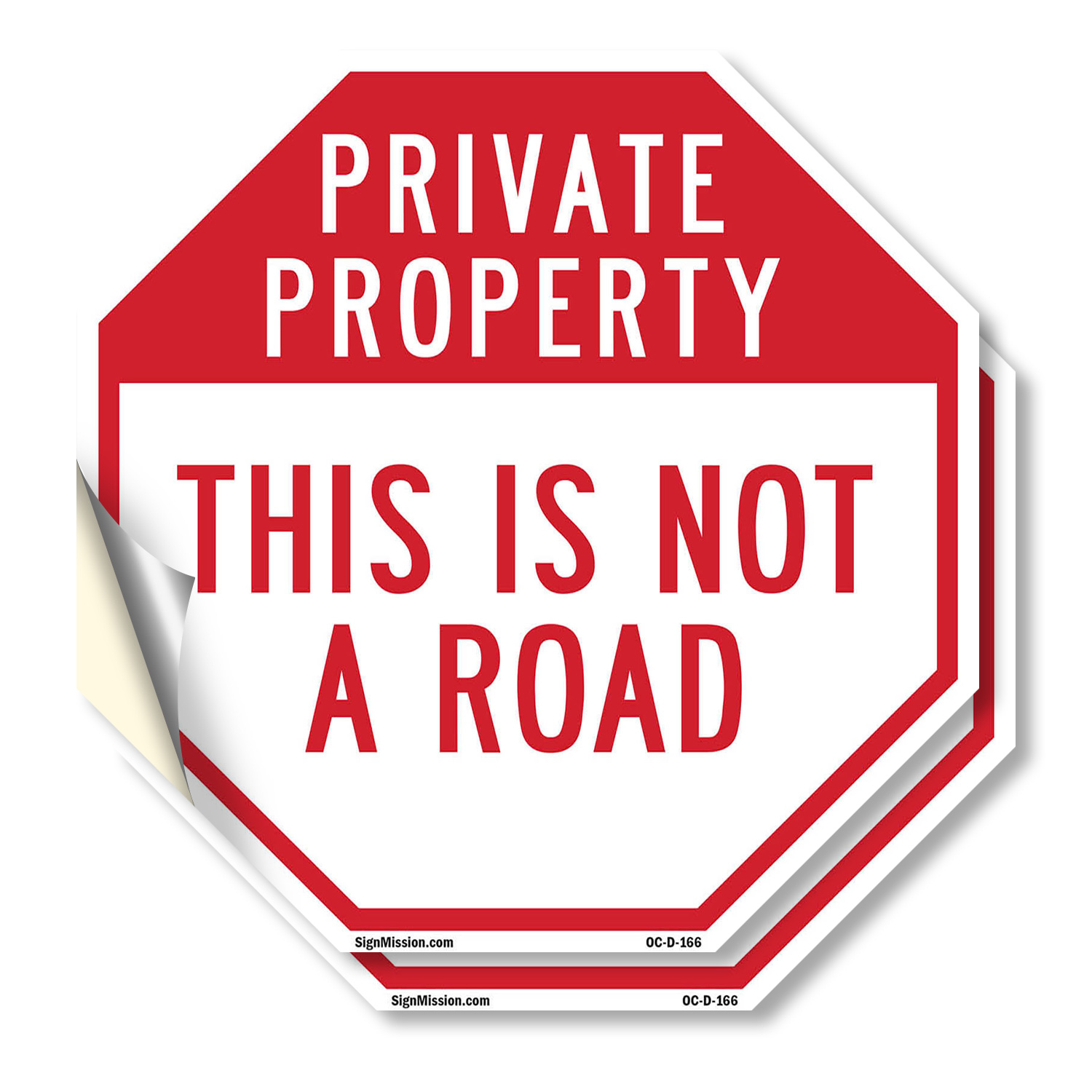 Private Property This Is Not a Ro Octagon Sign Weather Resistant Made in the USA - Picture 2 of 64