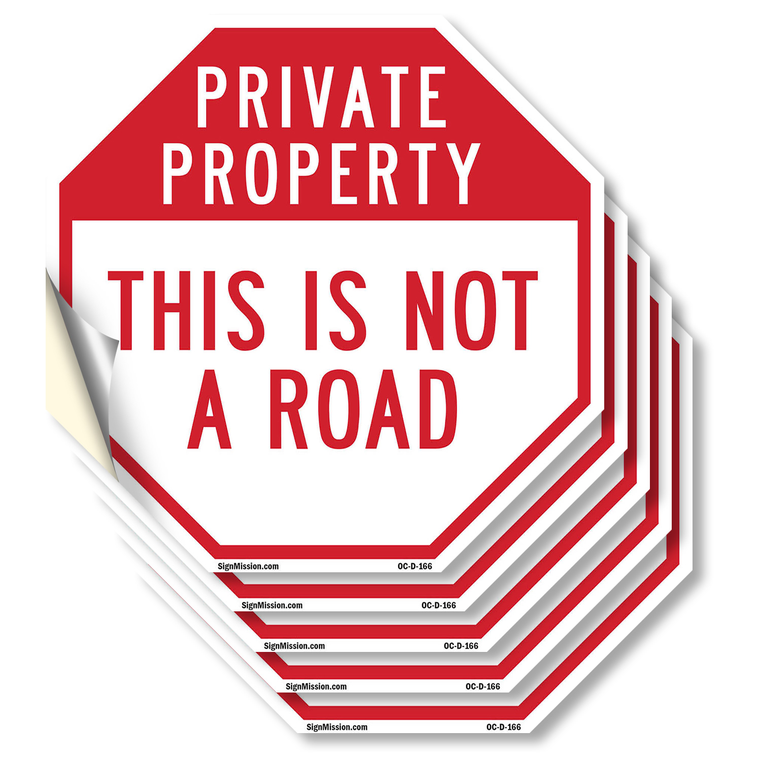 Private Property This Is Not a Ro Octagon Sign Weather Resistant Made in the USA - Picture 22 of 64