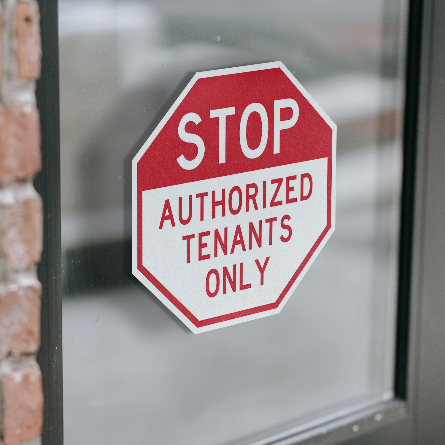 Stop Authorized Tenants Only Octagon Sign Weather Resistant Made in the USA - Picture 4 of 64