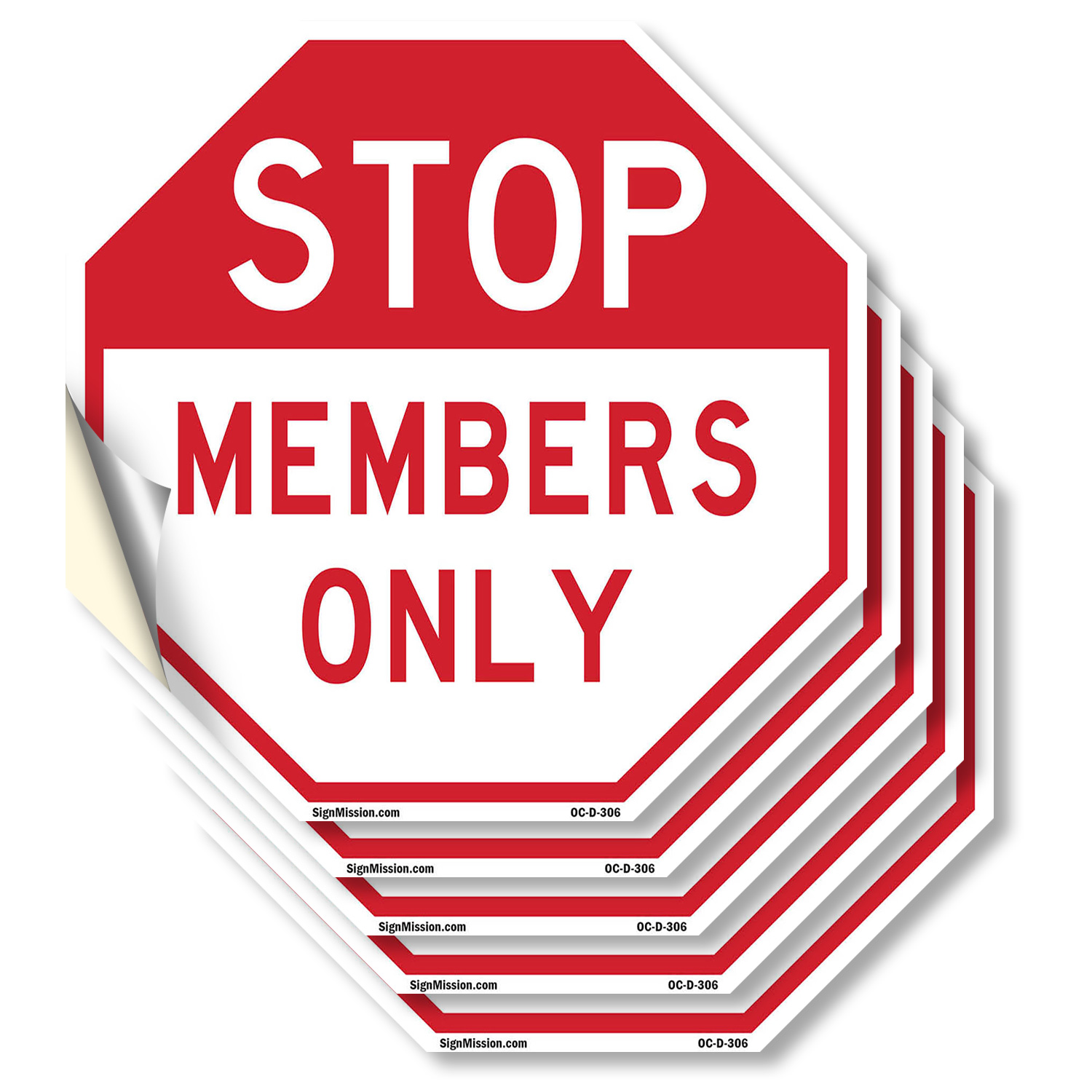 Stop Members Only Achteck Schild Wetterbeständig UV geschützt Made in USA - Bild 22 von 64
