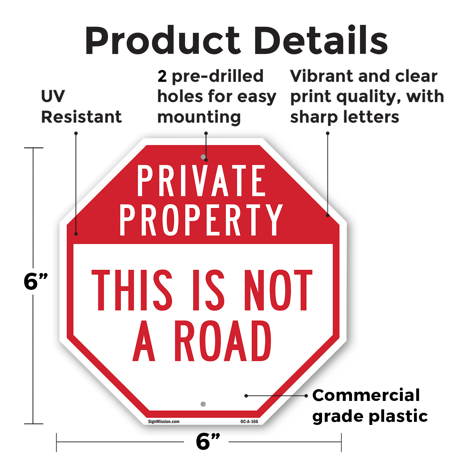 Private Property This Is Not a Ro Octagon Sign Weather Resistant Made in the USA - Picture 59 of 64