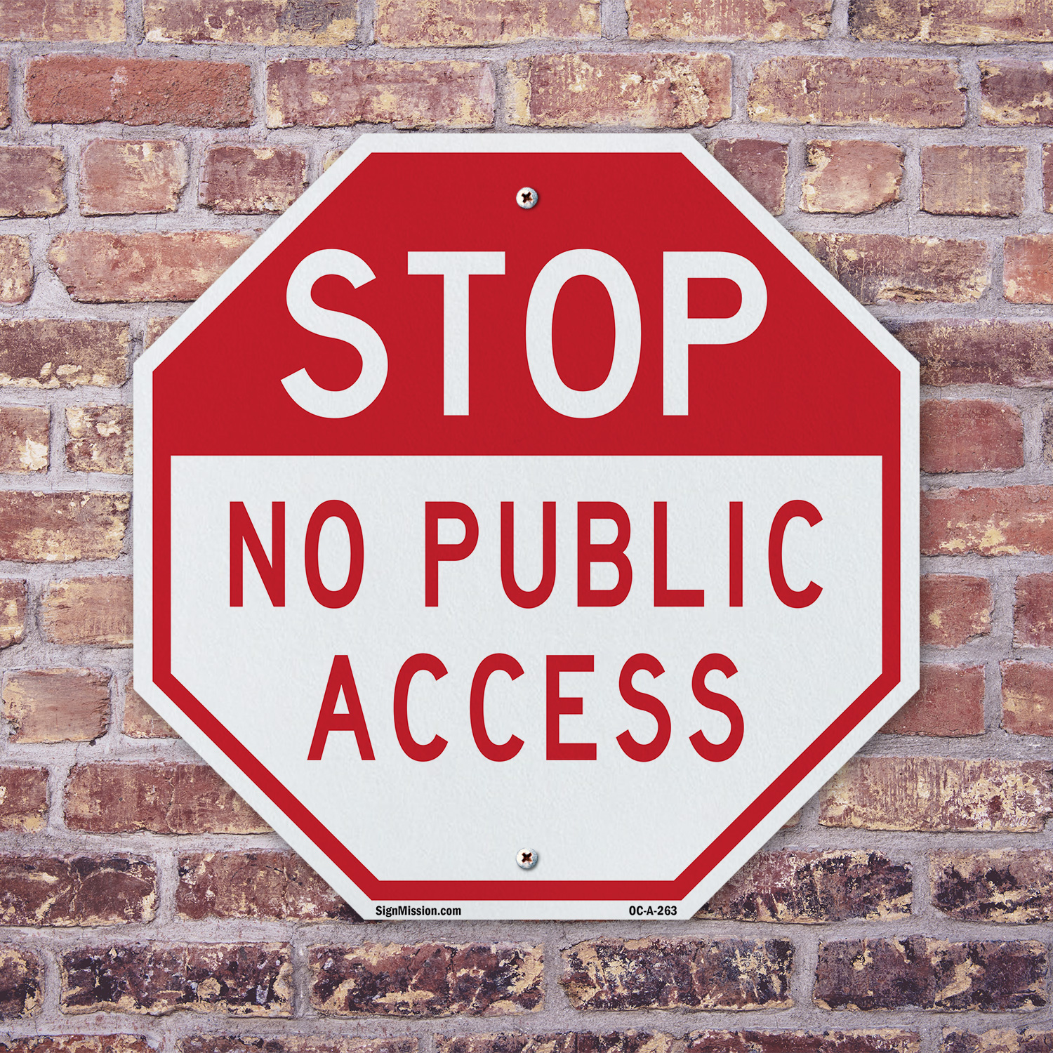 Stop No Public Access Octagon Sign Weather Resistant Made in the USA - Picture 39 of 64