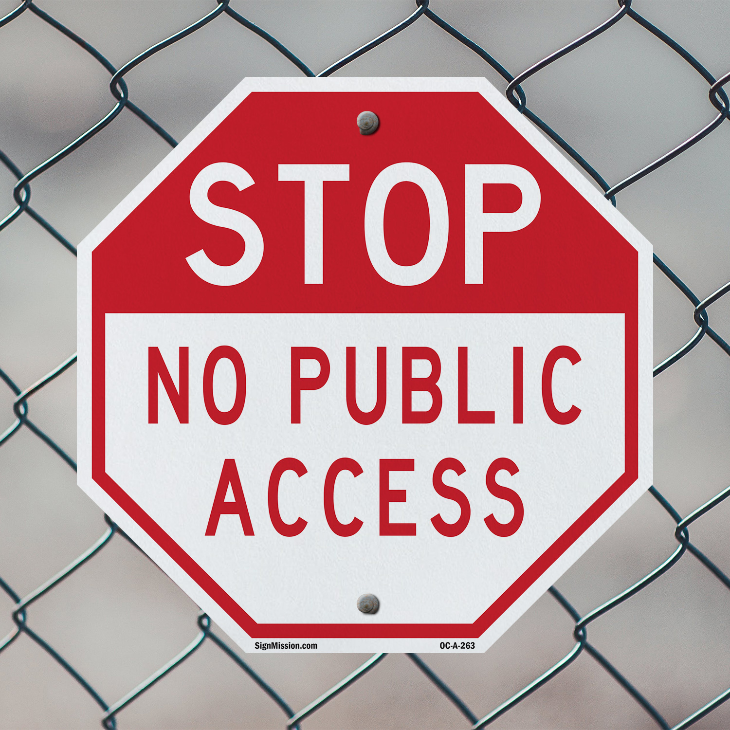Stop No Public Access Octagon Sign Weather Resistant Made in the USA - Picture 40 of 64