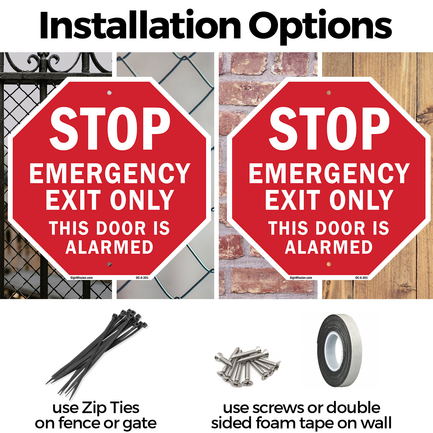 Stop Emergency Exit Only This Doo Octagon Sign Weather