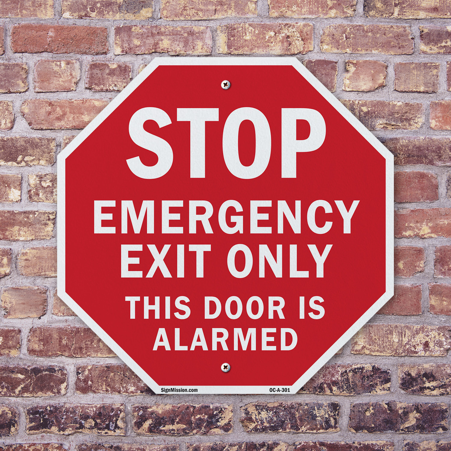 stop exit only ロードサイン オクタゴン Stop Emergency Exit