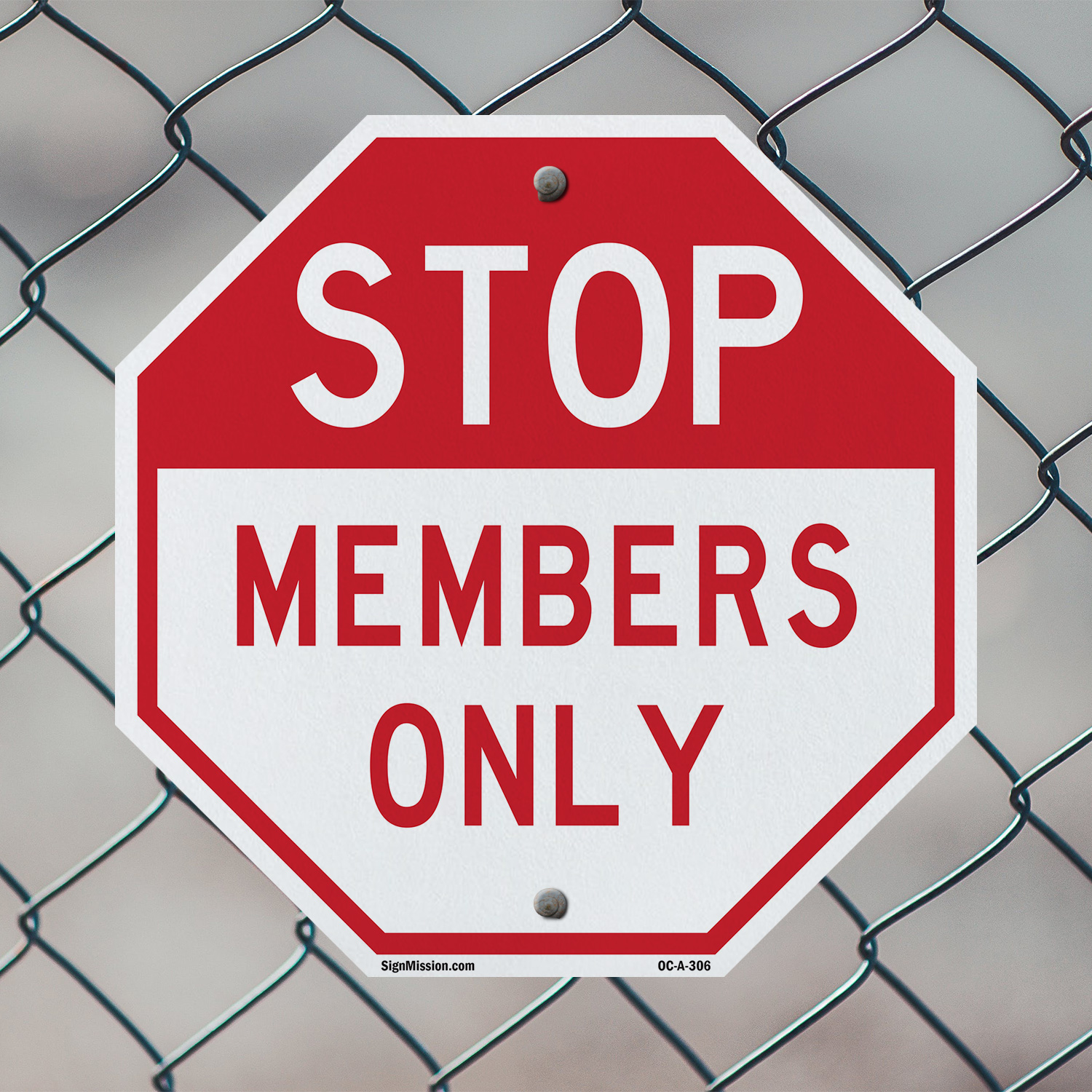 Stop Members Only Achteck Schild Wetterbeständig UV geschützt Made in USA - Bild 40 von 64