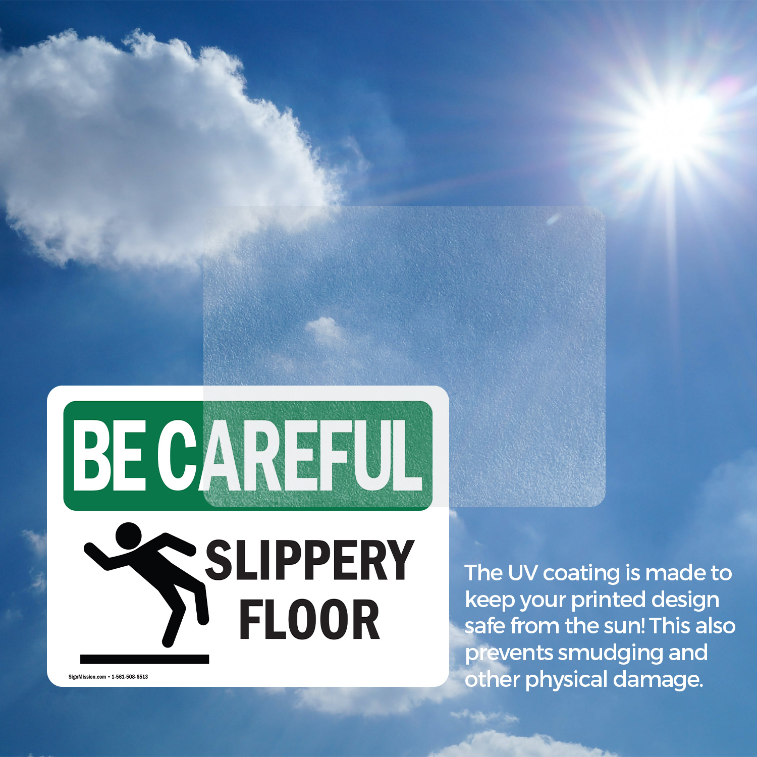 (2 Pack) Slippery Floor OSHA Be Careful Sign Decal Metal Plastic - Picture 16 of 21
