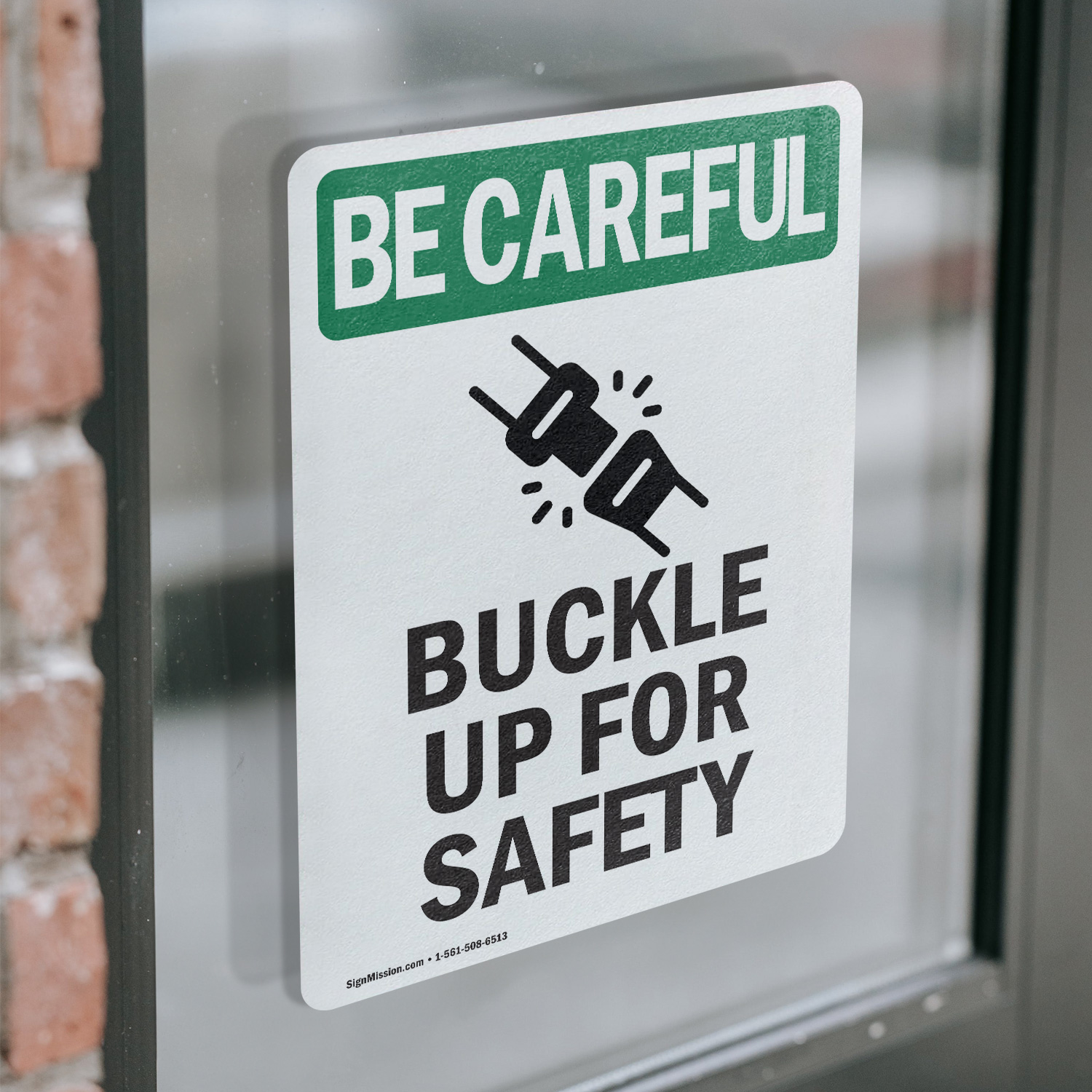 (2 Pack) Buckle Up For Safety With Symbol OSHA Be Careful Sign Decal Metal - 第 14/21 張圖片