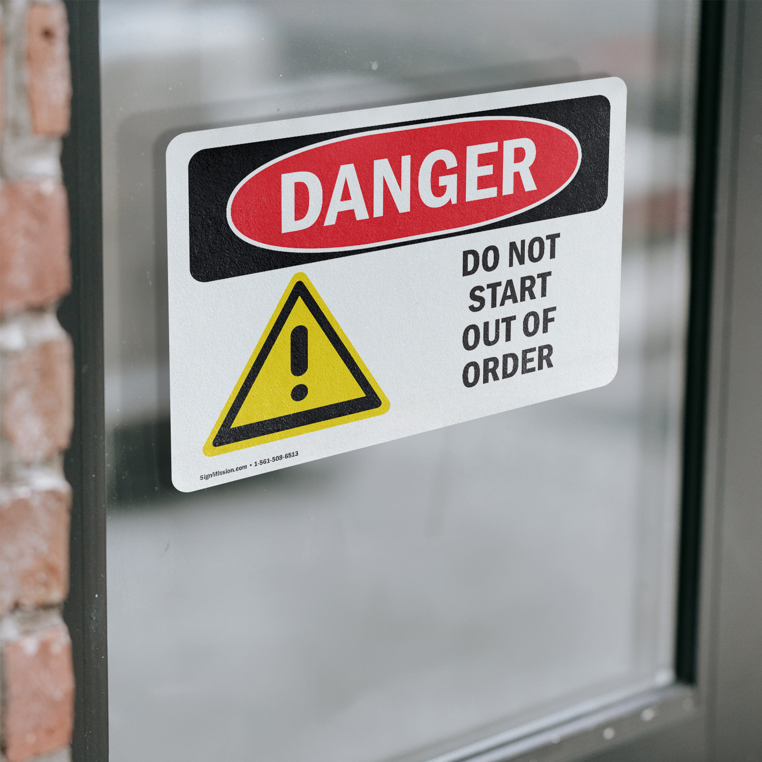 (2 Pack) Do Not Start Out Of Order OSHA Danger Sign Decal Metal Plastic - Picture 15 of 21