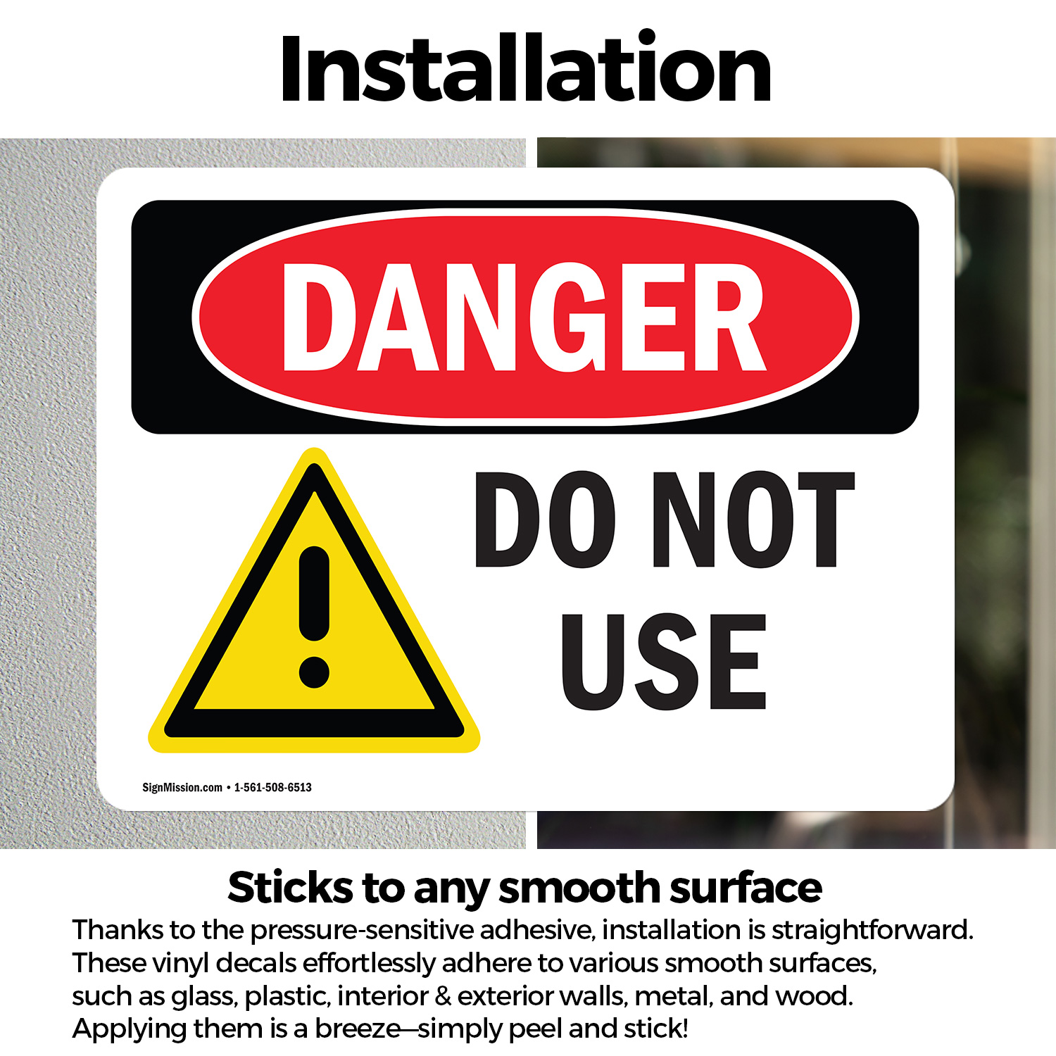 2 Pack) Do Not Use OSHA Danger Sign Decal Metal Plastic | eBay
