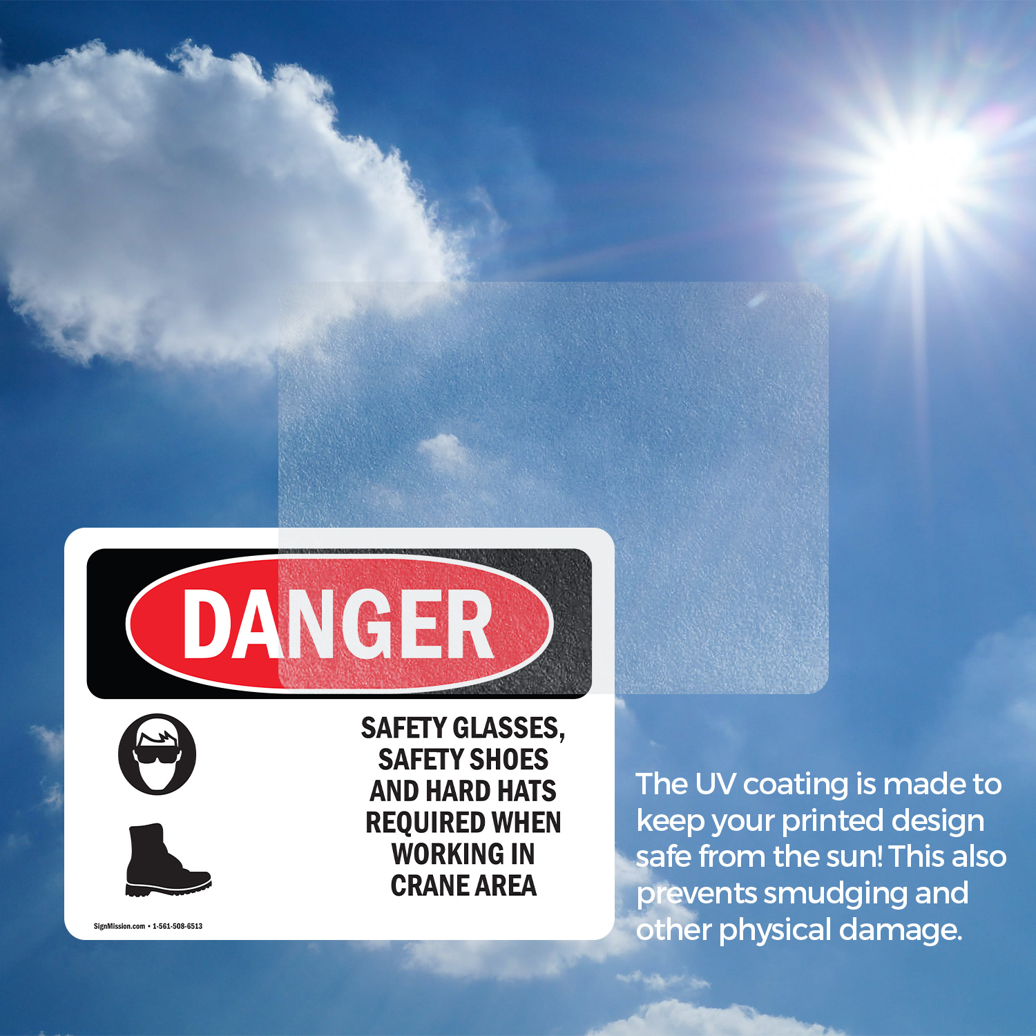 (2 Pack) Safety Glasses Safety Shoes And Hard Hats OSHA Danger Sign Decal Metal - Picture 16 of 23