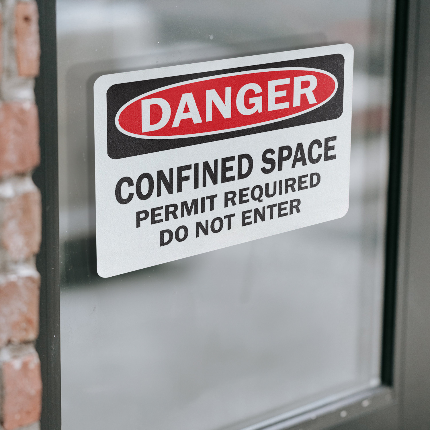 (2 Pack) Confined Space Permit Required Do Not Enter OSHA Danger Sign Decal - 第 15/22 張圖片