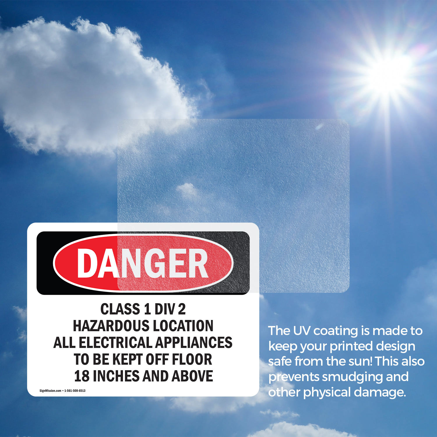 (2 Pack) Class 1 Div 2 Hazardous Location All Electrical OSHA Danger Sign Decal - 第 16/22 張圖片