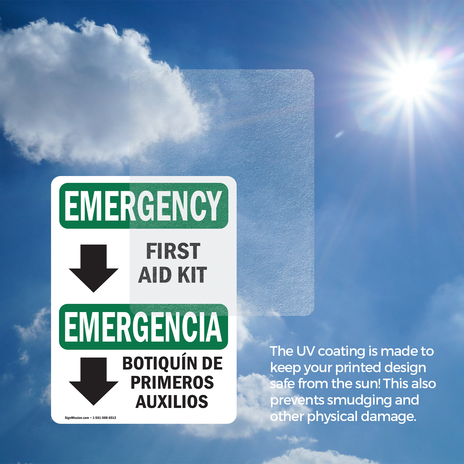 (2 Pack) First Aid Kit Bilingual OSHA Emergency Sign Decal Metal Plastic - 第 15/22 張圖片