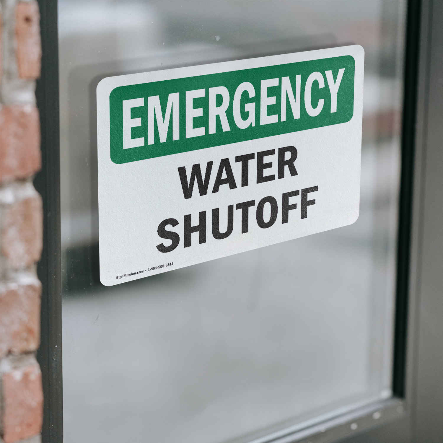 (2 Pack) Water Shutoff OSHA Emergency Sign Decal Metal Plastic - Picture 15 of 22