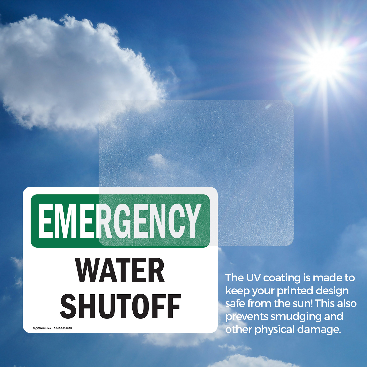 (2 Pack) Water Shutoff OSHA Emergency Sign Decal Metal Plastic - Picture 16 of 22