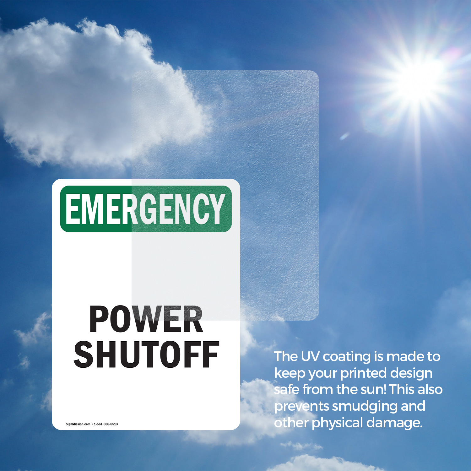 (2 Pack) Power Shutoff OSHA Emergency Sign Decal Metal Plastic - Picture 15 of 22