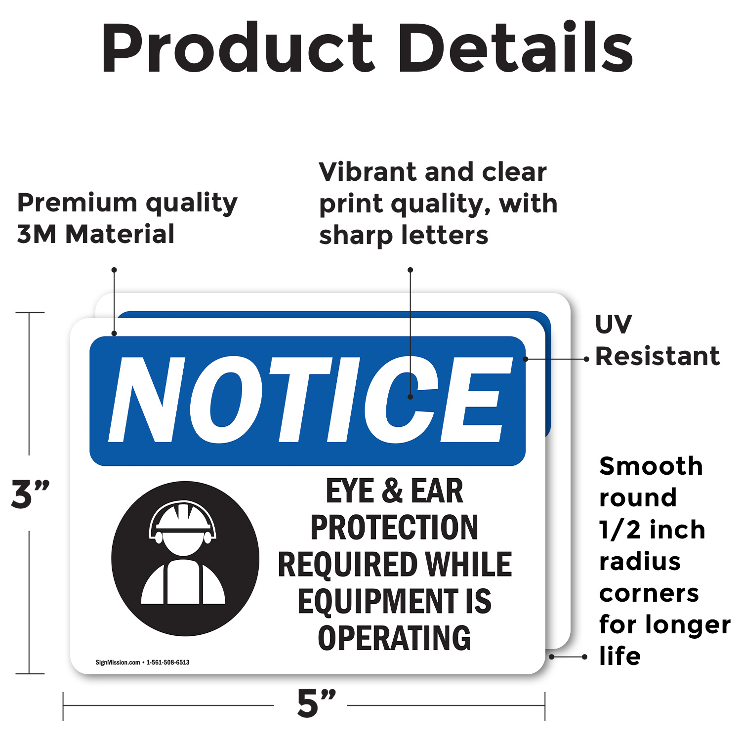(2 Pack) OSHA-PPE-Multiple-Sign- OSHA Notice Sign Decal Metal Plastic - 第 13/23 張圖片