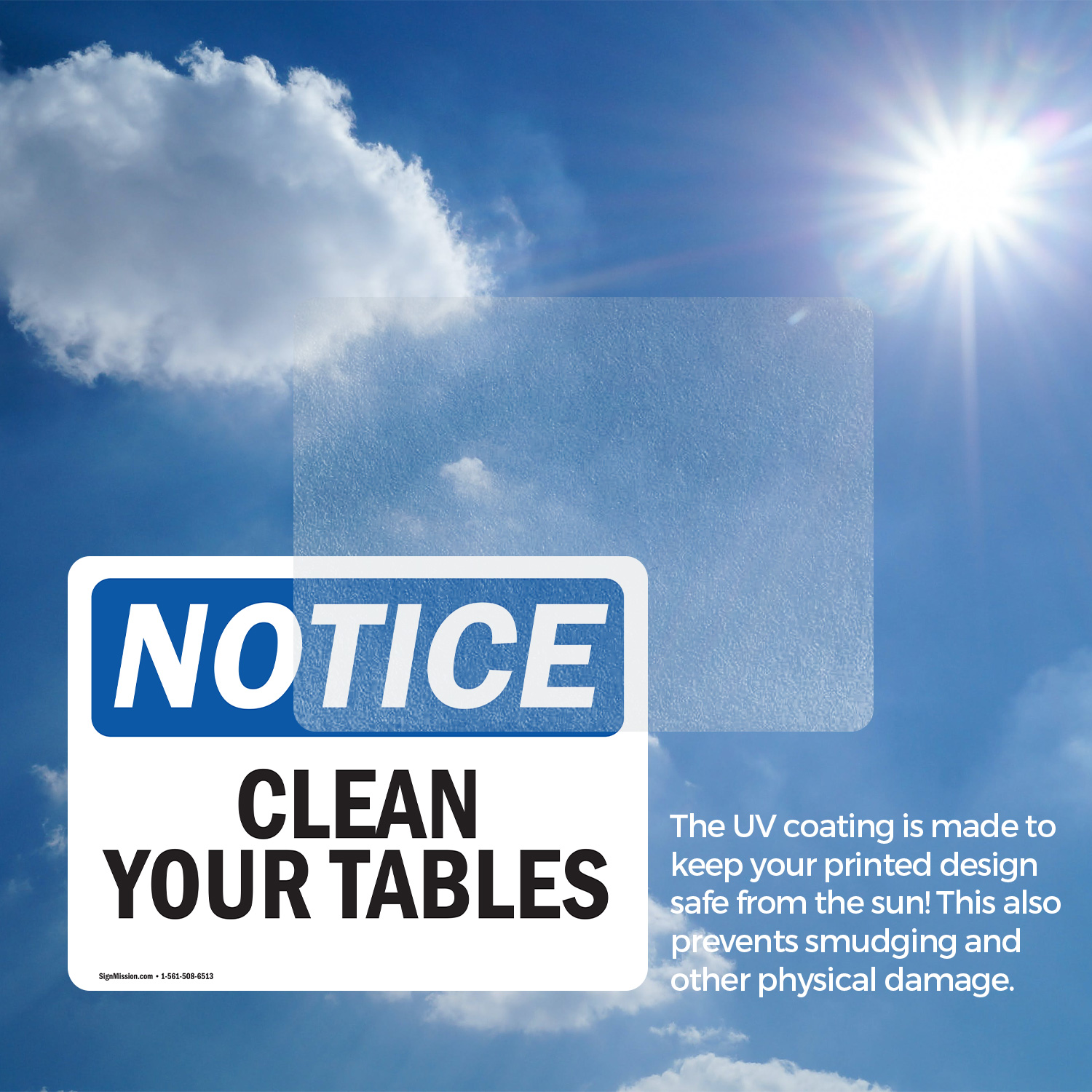 (2 Pack) Clean Your Tables OSHA Notice Sign Decal Metal Plastic - 第 16/21 張圖片