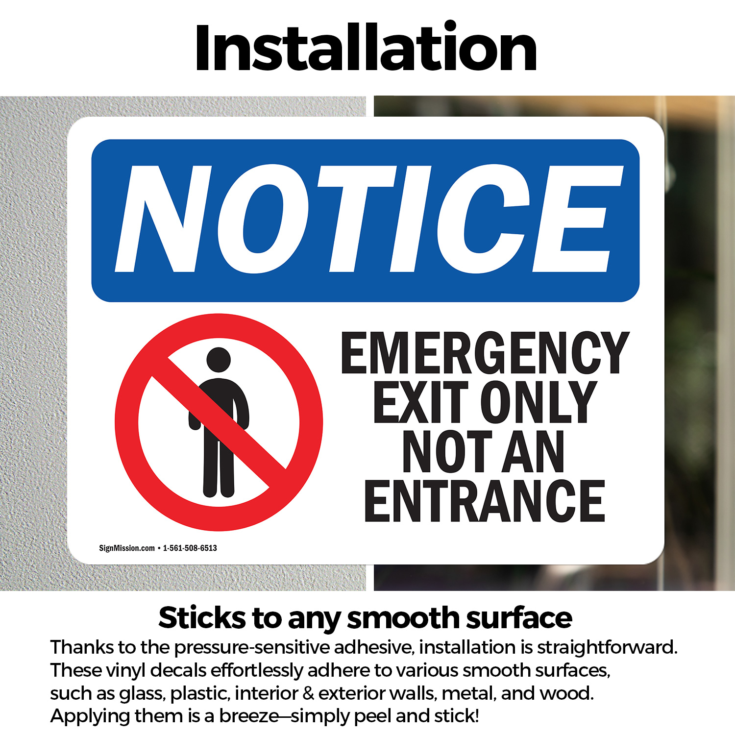 (2 Pack) Emergency Exit Only Not An Entrance OSHA Notice Sign Decal Metal - 第 14/22 張圖片