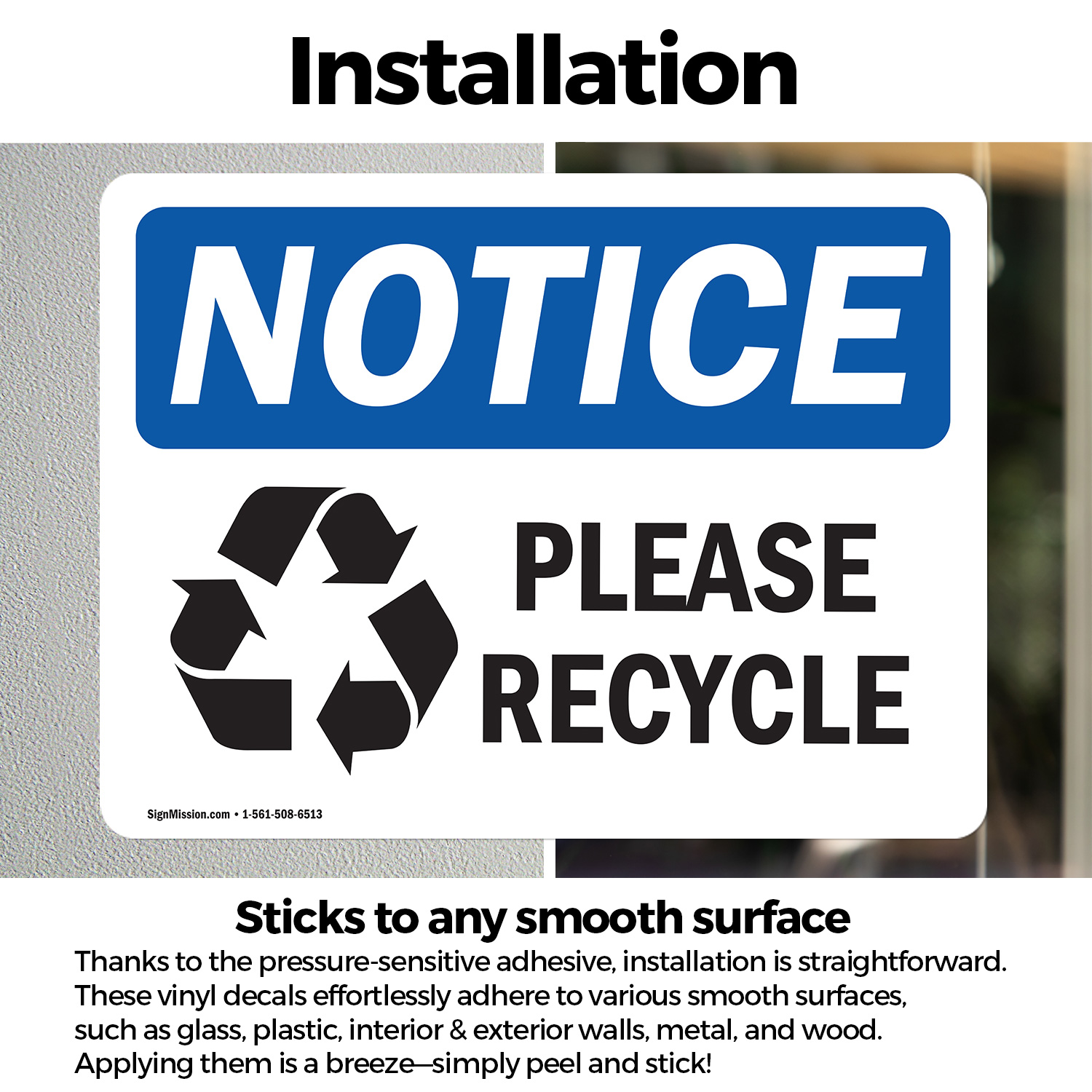 (2 Pack) Please Recycle OSHA Notice Sign Decal Metal Plastic - 第 14/21 張圖片