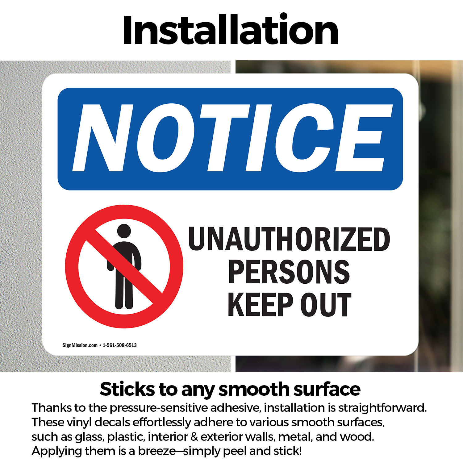 (2 Pack) Unauthorized Persons Keep Out OSHA Notice Sign Decal Metal Plastic - 第 14/23 張圖片