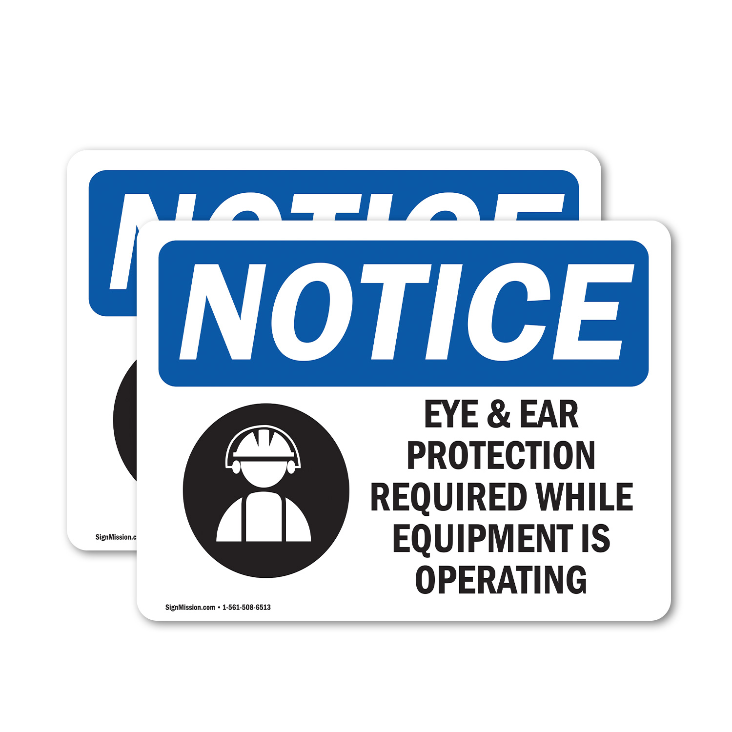 (2 Pack) OSHA-PPE-Multiple-Sign- OSHA Notice Sign Decal Metal Plastic - 第 12/23 張圖片