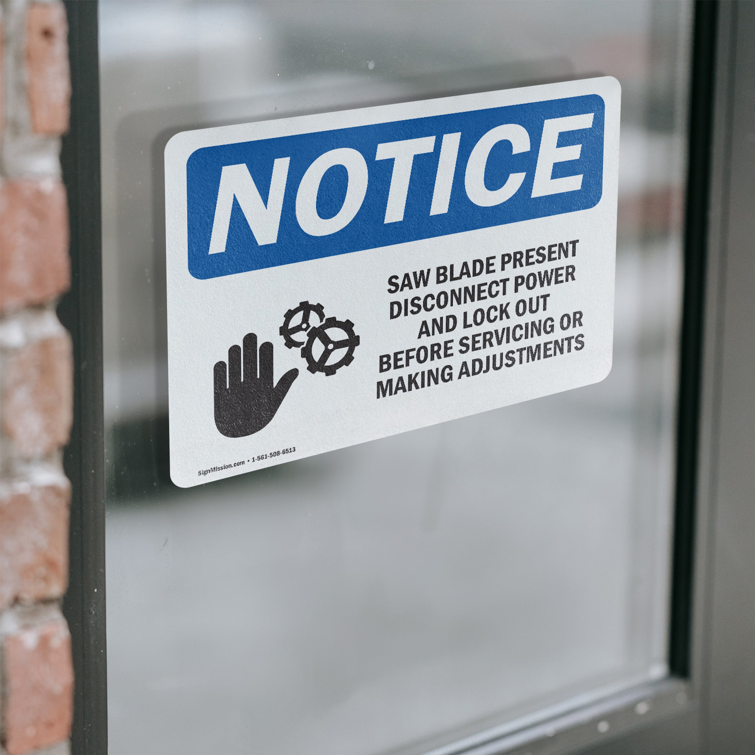 (2 Pack) Saw Blade Present Disconnect OSHA Notice Sign Decal Metal Plastic - 第 15/22 張圖片