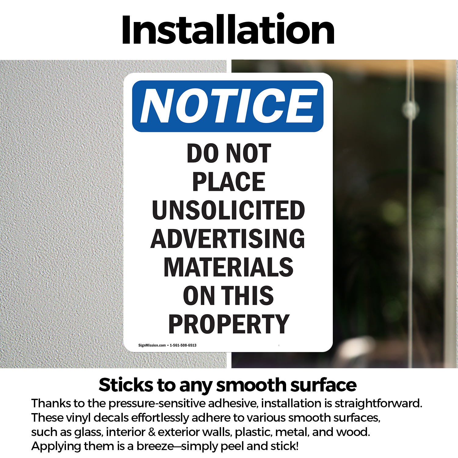 (2 Pack) Do Not Place Unsolicited Advertising OSHA Notice Sign Decal Metal - 第 13/21 張圖片