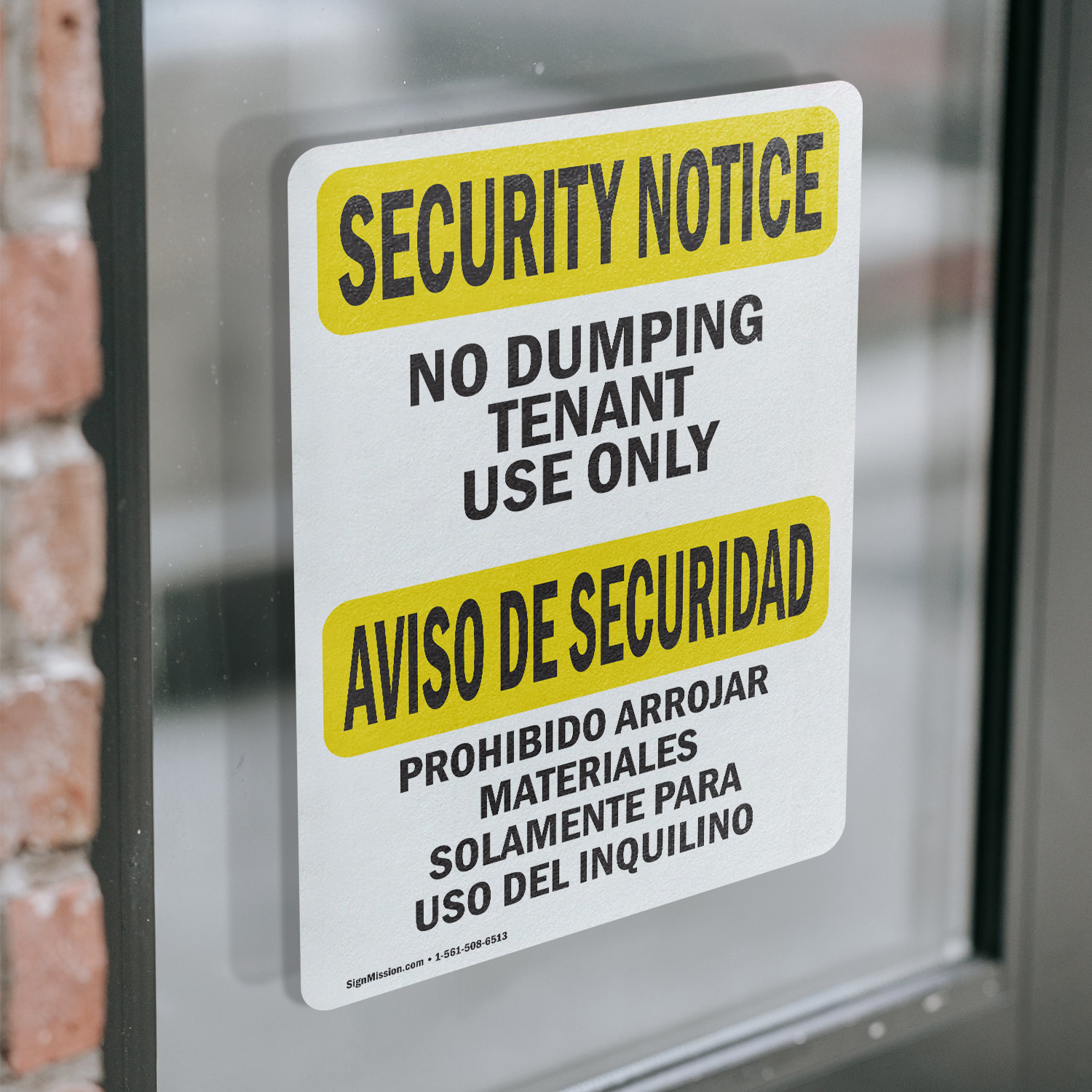 (2 confezioni) No Dumping Inquilino Solo Bilingue OSHA Avviso di Sicurezza Cartello Decalcomania Metallo - Foto 14 di 22