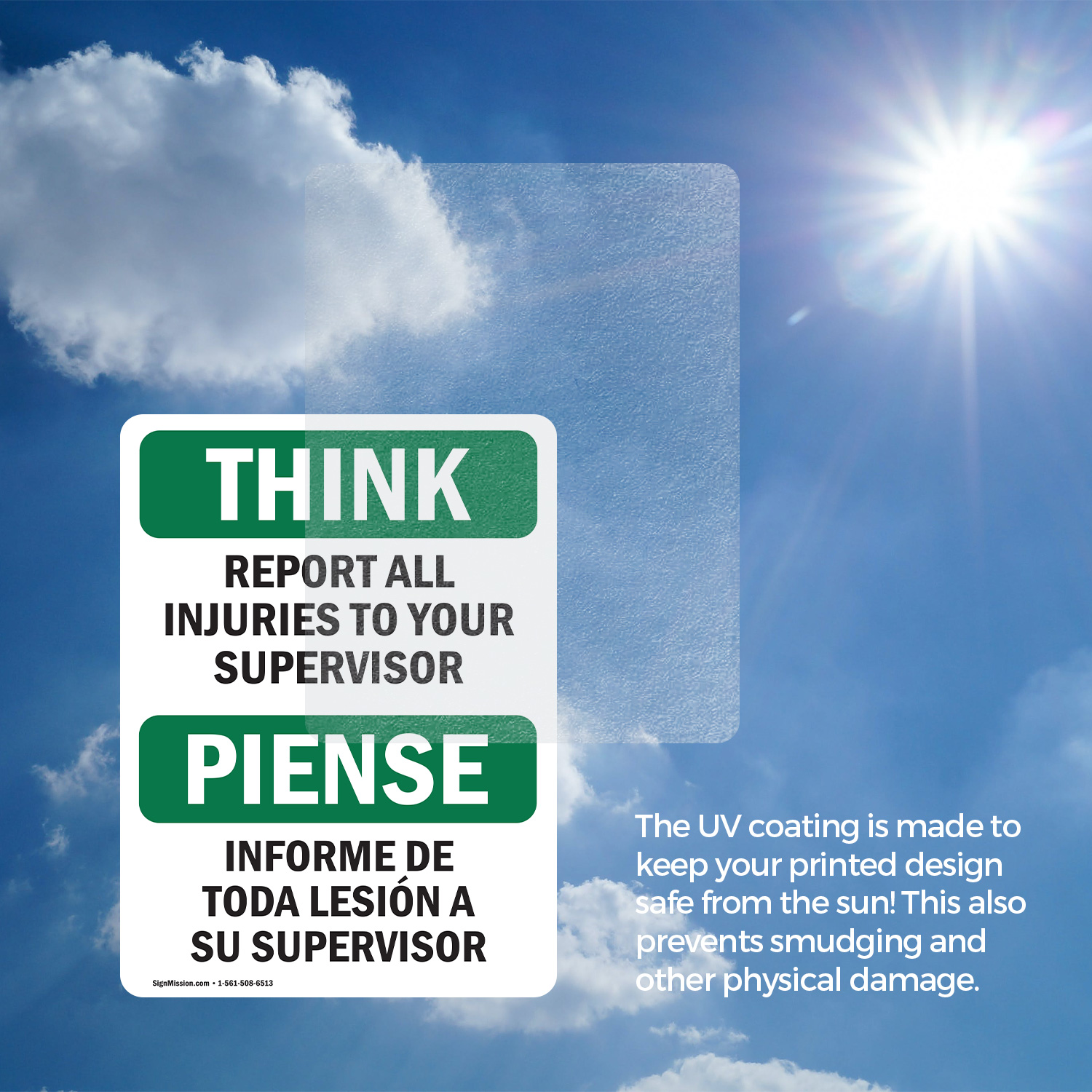 (2 Pack) Report All Injuries To Your Supervisor OSHA Think Sign Decal Metal - Picture 15 of 22