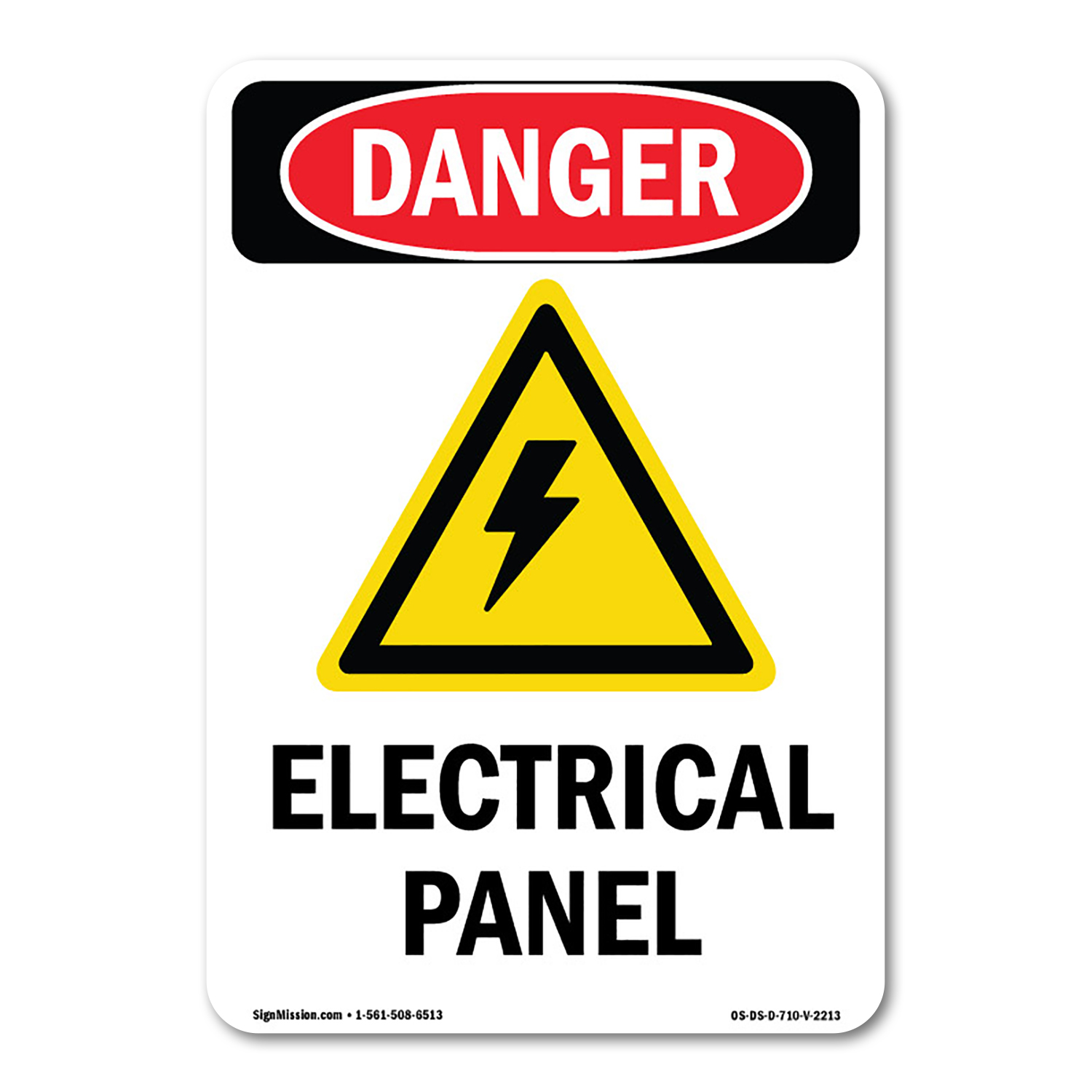 Electrical Panel ANSI Danger Sign Metal Plastic Decal | eBay
