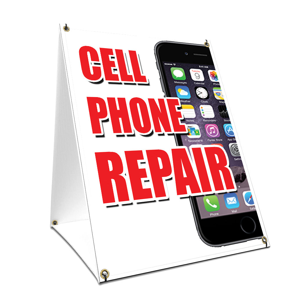 Cell Phone Repair Yard Sign & Stake outdoor plastic coroplast window