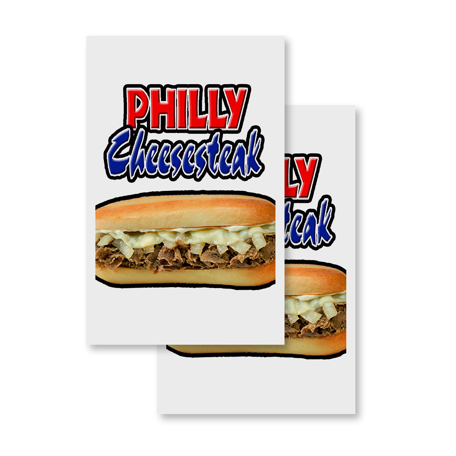 A-frame Sidewalk Philly Cheesesteak 24