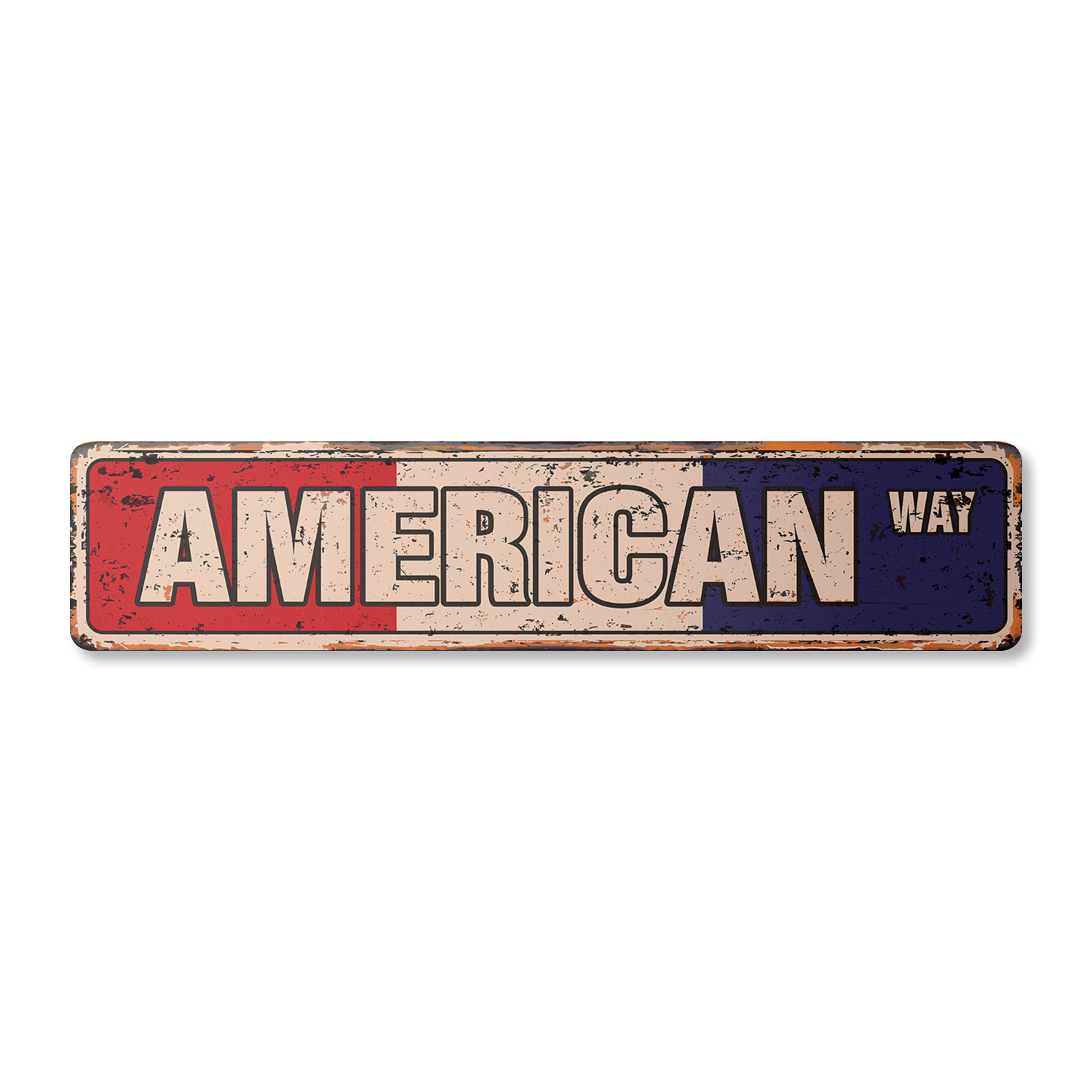 AMERICAN FLAG Vintage Street Sign USA America patriotism patriotic
