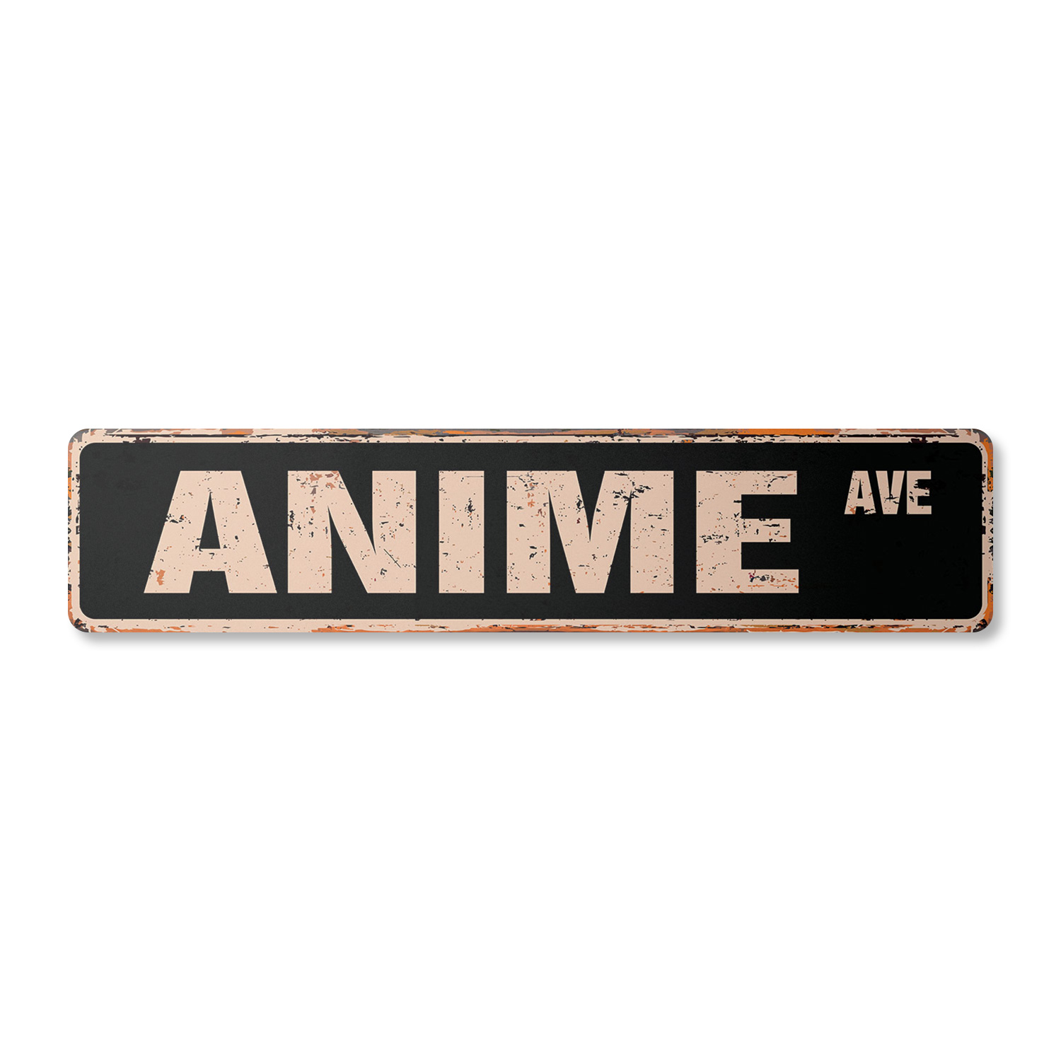 ian サイン ANIME Vintage Street Sign Metal Plastic cartoon japanese
