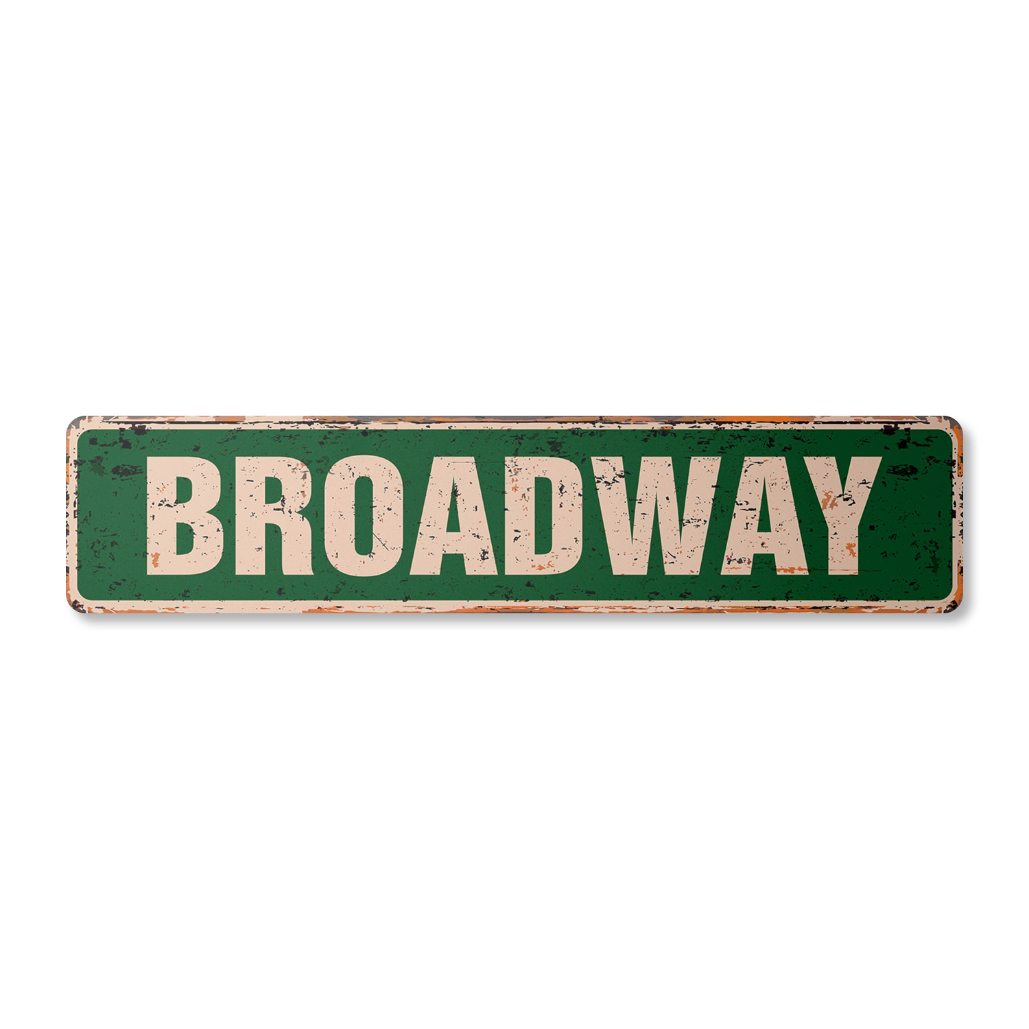 BROADWAY Vintage Street Sign Metal Plastic new york nyc new show