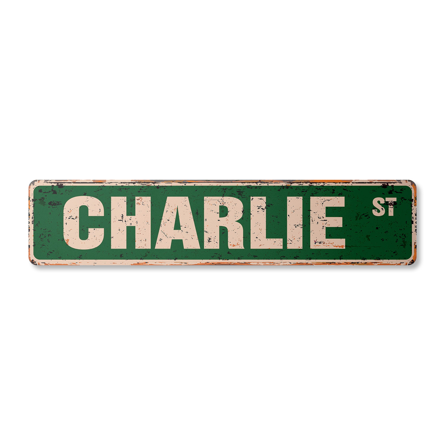 CHARLIE Vintage Street Sign Childrens Name Room Metal Sign | eBay