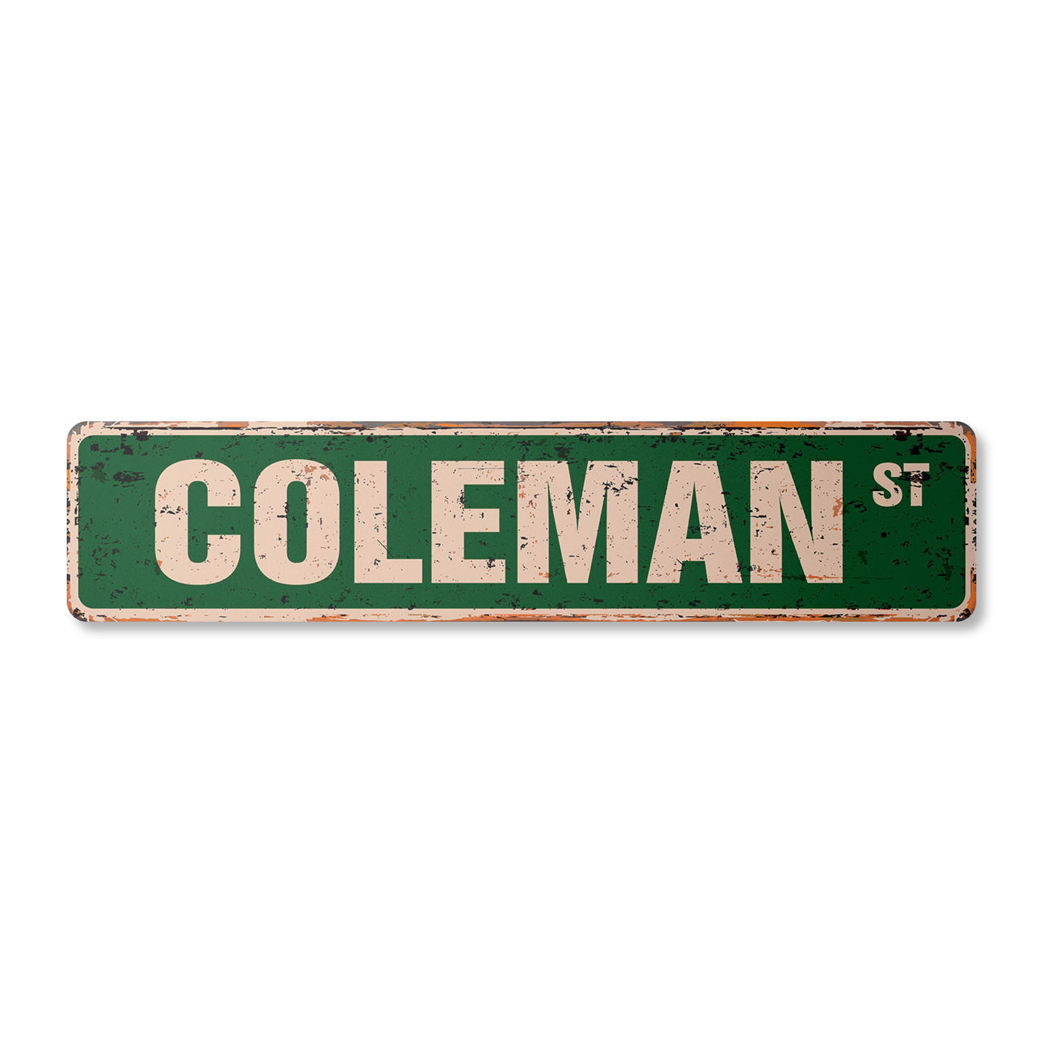 COLEMAN Vintage Street Sign Childrens Name Room| Indoor/Outdoor | eBay