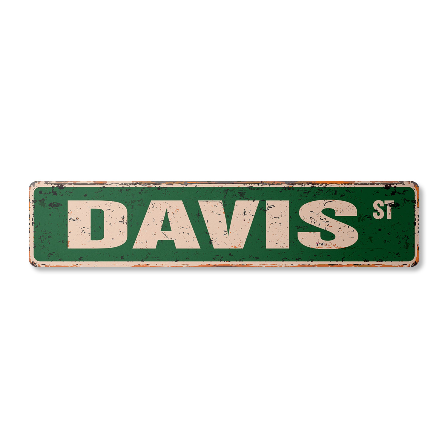 DAVIS Vintage Street Sign Childrens Name Room Metal Sign | eBay