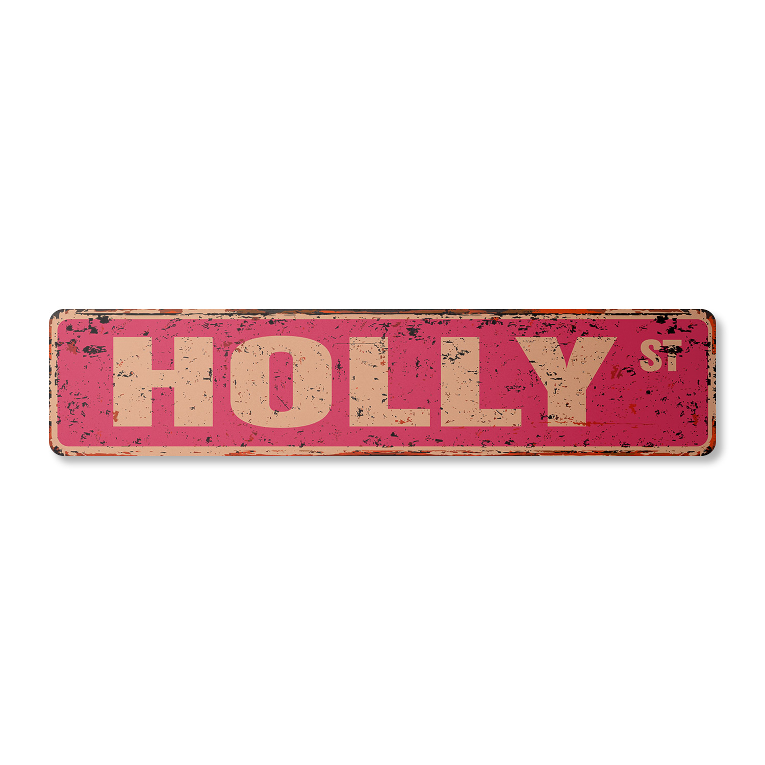 HOLLY Vintage Street Sign Childrens Name Room Metal Sign | eBay