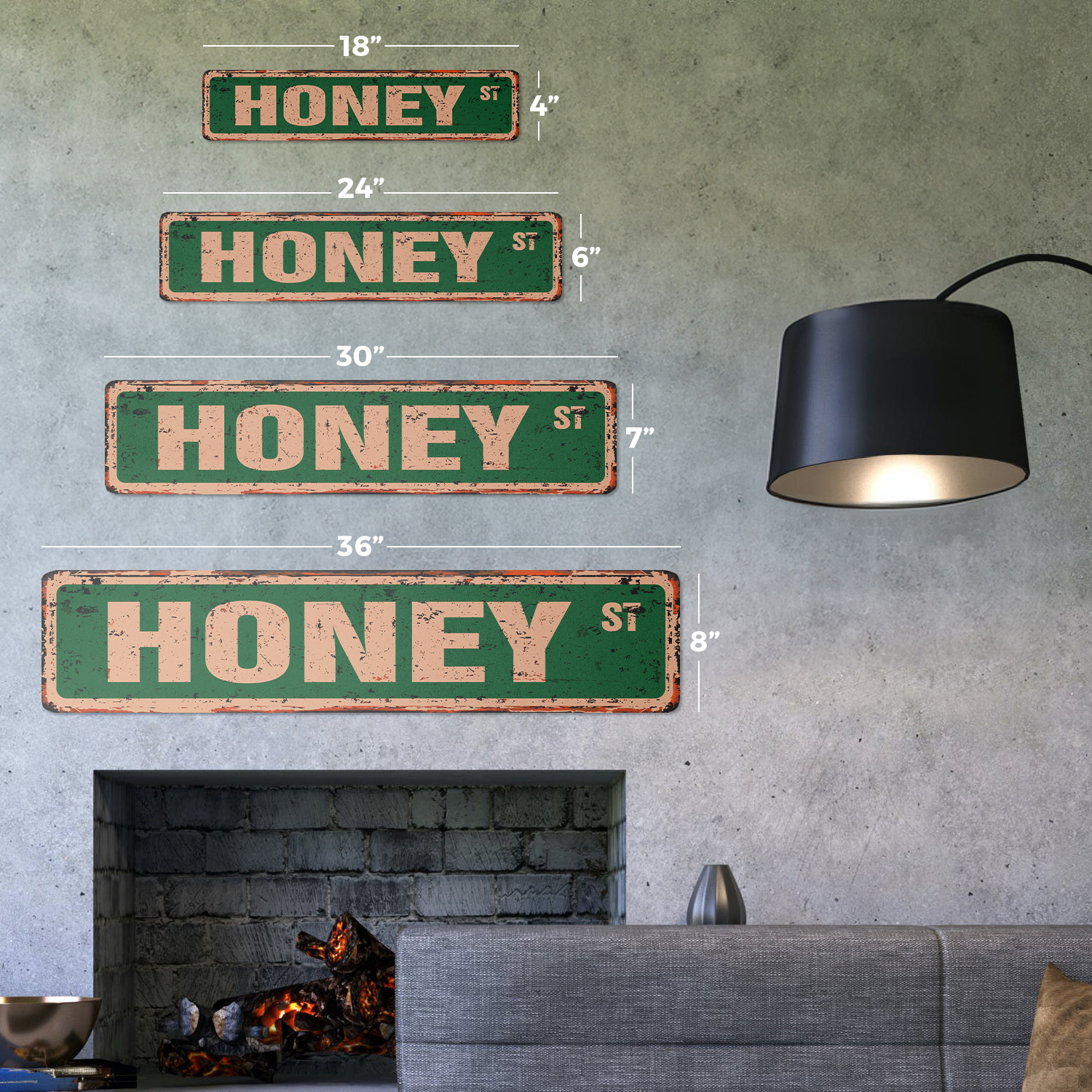 【NEW】【 BEE】【サイン入】クラブ・アメリカ(2018/19) HONEY Vintage Street Sign bee bees hive clover wax| Indoor/Outdoor