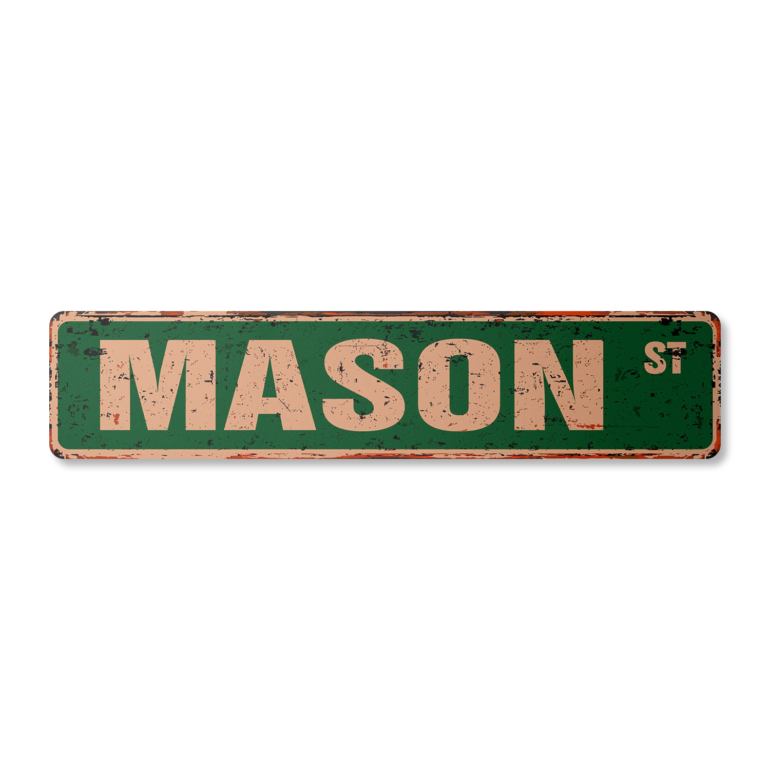 MASON Vintage Street Sign Childrens Name Room Metal Sign | eBay